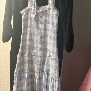 Blue and White  Dress